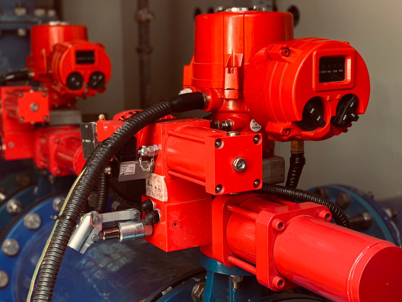 Doha power plant - 10Nos. Hydraulic actuator Installed